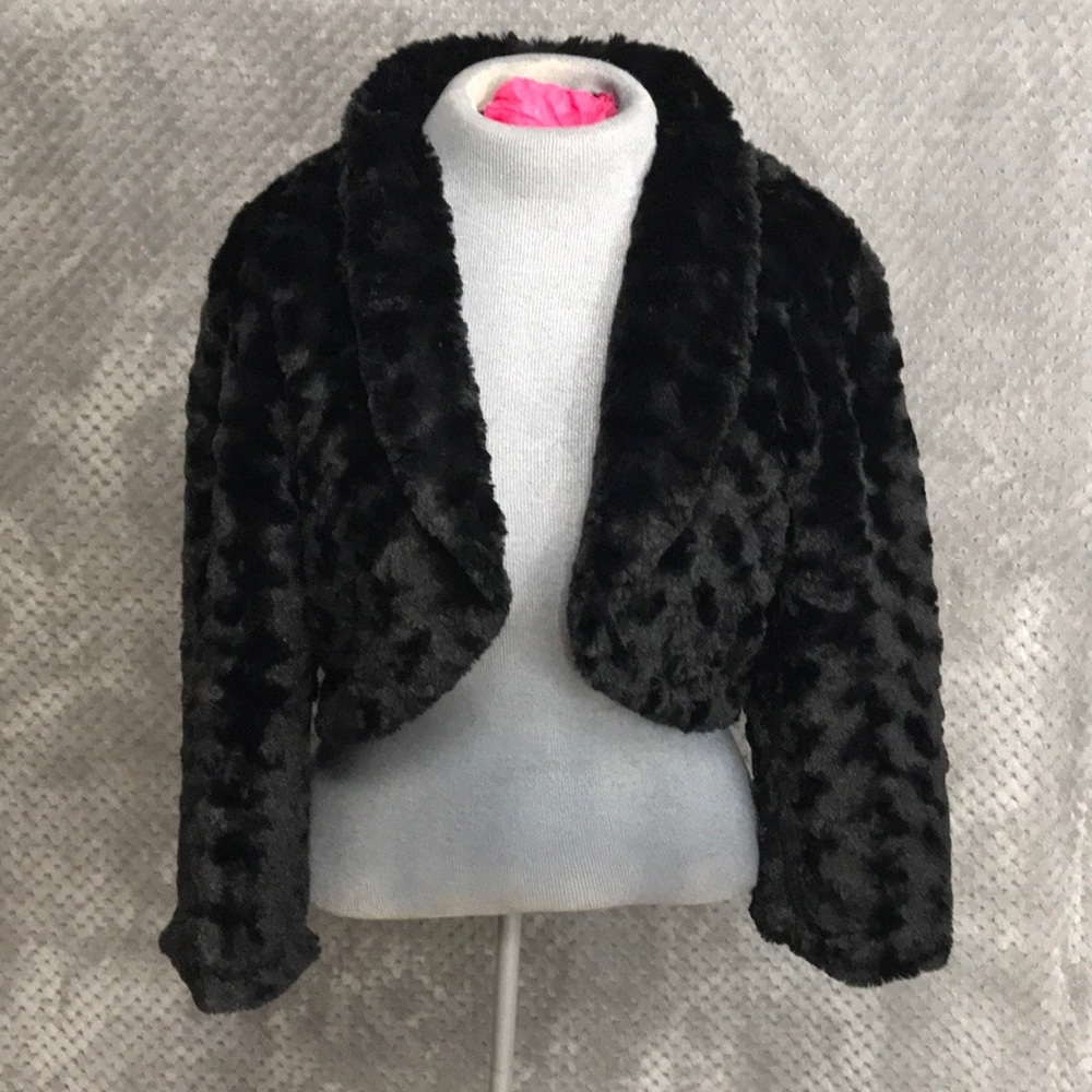 Cato faux fur bolero jacket. Open front